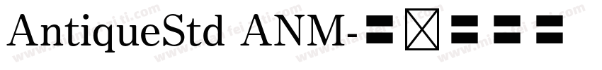 AntiqueStd ANM字体转换